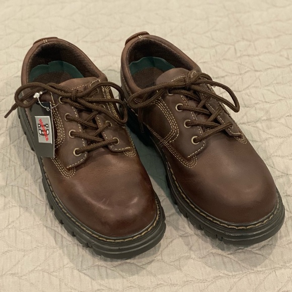 Kids Brown Leather Oxford - Picture 1 of 9
